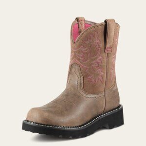 Ariat Fatbaby Western Boots Brown Bomber Size 9B Horse Girl Work Wear Cowgirl